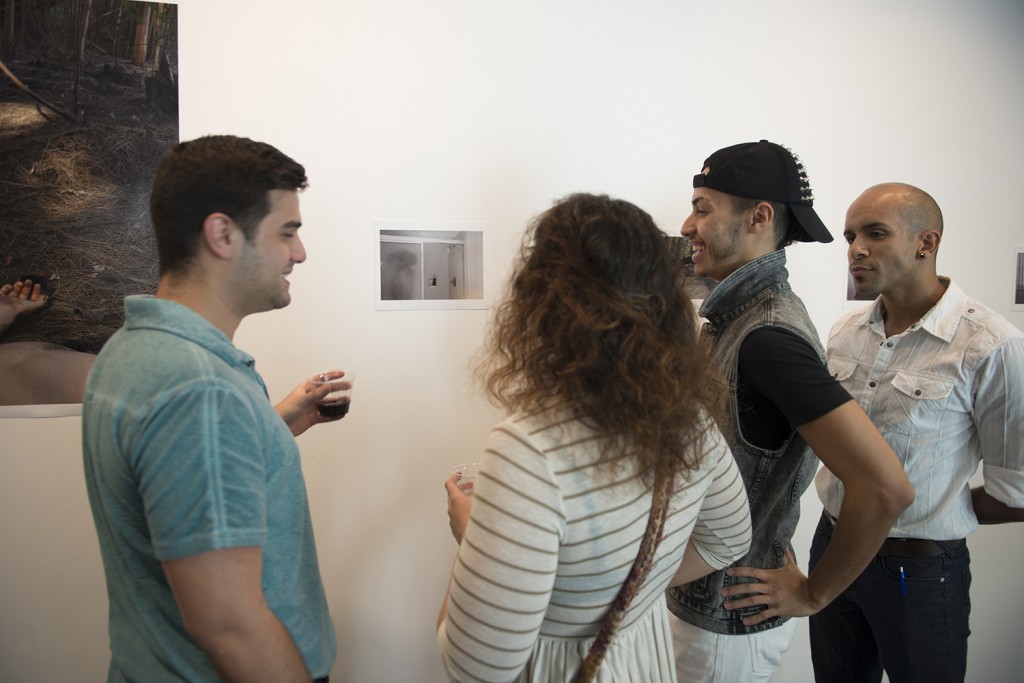 FIU students, members LGBTQA community and art buffs gathered at the exhibition opening of BEND, which features the work of six artists: Camilo Londono, Carlos-Migues Rivas, Daniela Montoya, Sean D. Henry Smith, Sergio Potes, and Natalie Merola. 