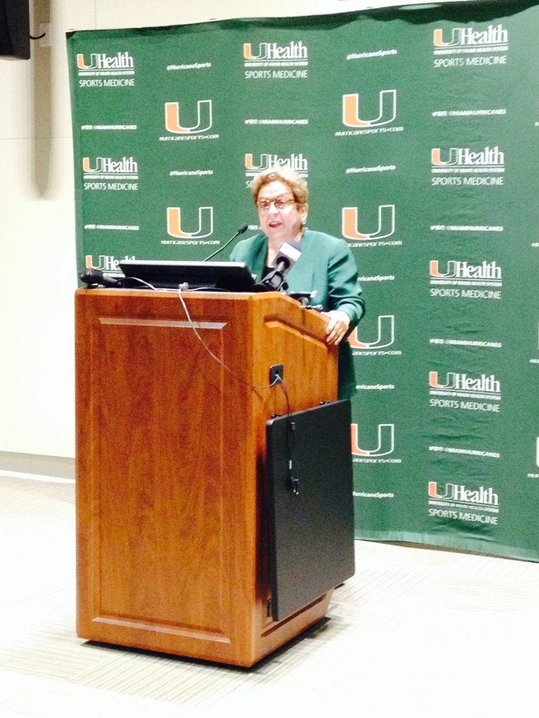University of Miami President Donna Shalala